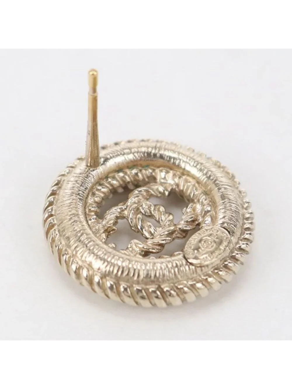 Chanel CC Logo Earrings Metal